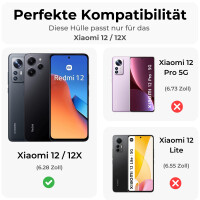 Handyhülle für Xiaomi 12 / 12X Ring Panzer...