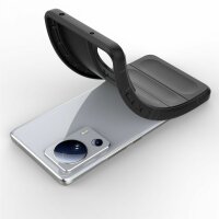 Hülle für Xiaomi Handyhülle Outdoor Case Handy Tasche Silikon Back Cover Bumper Schwarz 13 Lite