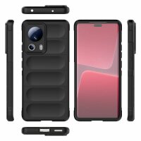 Hülle für Xiaomi Handyhülle Outdoor Case Handy Tasche Silikon Back Cover Bumper Schwarz 13 Lite