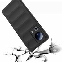 Hülle für Xiaomi Handyhülle Outdoor Case Handy Tasche Silikon Back Cover Bumper Schwarz 13 Lite
