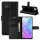 ZTE Handy Tasche Flip Cover Case Buch Klapp Schutz Hülle Etui Wallet Buchtasche ZTE Blade V 2020 Schwarz