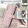 Handykette Google Hülle mit Band Handyhülle Kartenfächer PU Leder Umhängetasche Pixel 7A Rosa
