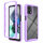 Motorola Moto G13 / G23 Handyhülle 2-teilig 360° Grad Hülle mit Displayschutz Lila