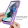 Motorola Moto G13 / G23 Handyhülle 2-teilig 360° Grad Hülle mit Displayschutz Lila