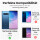Handy Hülle mit Band Schutzhülle Handykette Seil Silikon Handy Tasche mit Schnur Samsung Galaxy S10 SM-G973 Rainbow