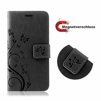 Handy Tasche ZTE Blade Hülle Schutzhülle Klapphülle Flip Case Buchhülle Etui TPU Blade A51 Schwarz