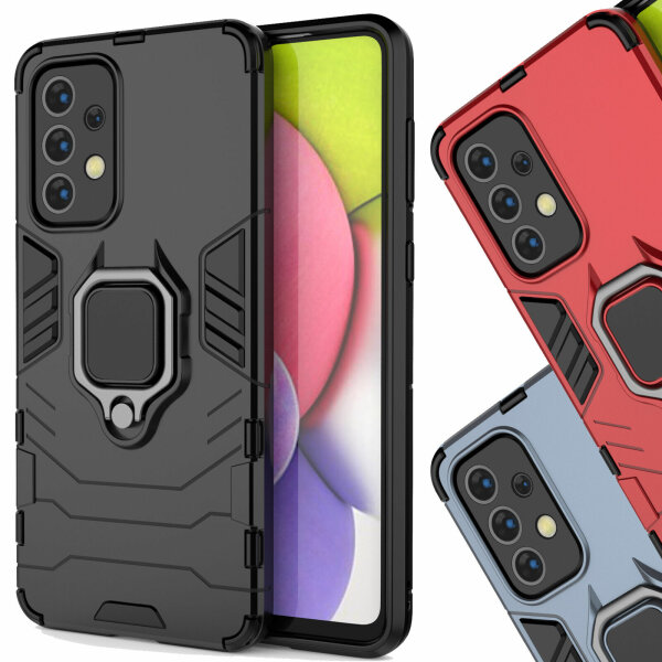 Hülle für Samsung Galaxy A33 5G, Schutzhülle Handy Tasche Ring Case Cover Bumper