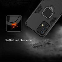 Hülle für Samsung Galaxy A33 5G, Schutzhülle Handy Tasche Ring Case Cover Bumper