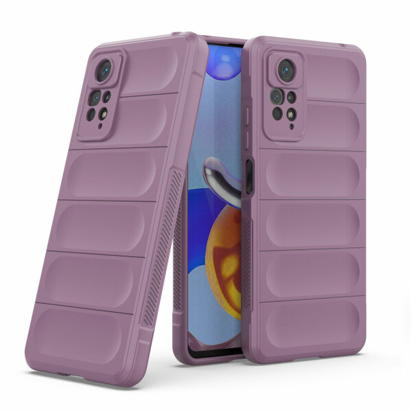 Hülle Xiaomi Redmi Note 11 Pro Handyhülle Outdoor Case Back Cover Handy Tasche Lila