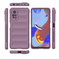 Hülle Xiaomi Redmi Note 11 Pro Handyhülle Outdoor Case Back Cover Handy Tasche Lila