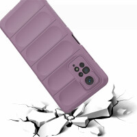 Hülle Xiaomi Redmi Note 11 Pro Handyhülle Outdoor Case Back Cover Handy Tasche Lila