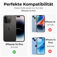 Handyhülle mit integrierter Magnet für iPhone 14 Pro Plus Max Hülle TPU iPhone 14 Pro Pink
