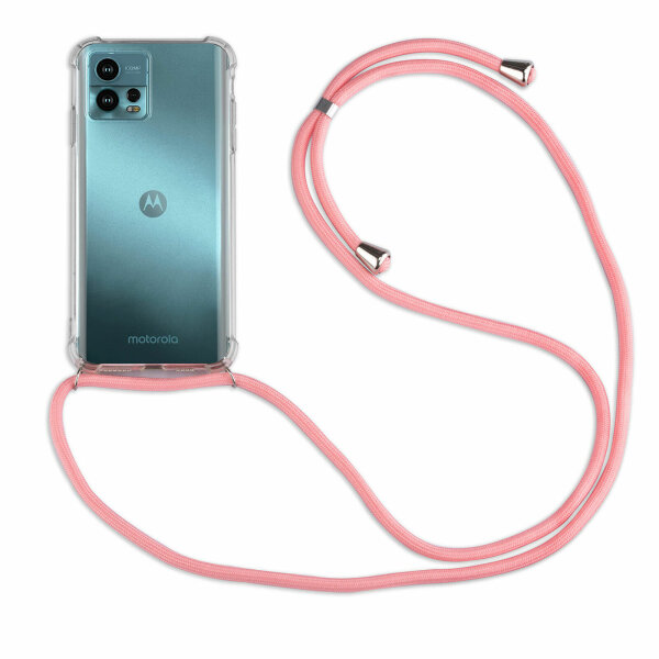 betterfon Handykette für Motorola Moto G72 Handyhülle mit Band Hülle mit Kordel  Rosa