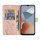 Hülle für ZTE Blade A54 Handy Tasche Handyhülle Wallet Case Klapphülle Flip Case Rosegold