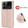 Hülle für ZTE Blade A54 Handy Tasche Handyhülle Wallet Case Klapphülle Flip Case Rosegold
