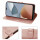 Hülle für ZTE Blade A54 Handy Tasche Handyhülle Wallet Case Klapphülle Flip Case Rosegold