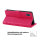 Huawei Handy Tasche Handyhülle Schutz Hülle Blumen Flip Cover Buch Case Etui Huawei Y5 2019 Pink