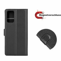 Handy Tasche für Samsung Galaxy Cover Case Buch Klapp Schutz Hülle Etui Wallet Samsung Galaxy Note20 SM-N981 Schwarz