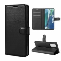 Handy Tasche für Samsung Galaxy Cover Case Buch Klapp Schutz Hülle Etui Wallet Samsung Galaxy Note20 SM-N981 Schwarz