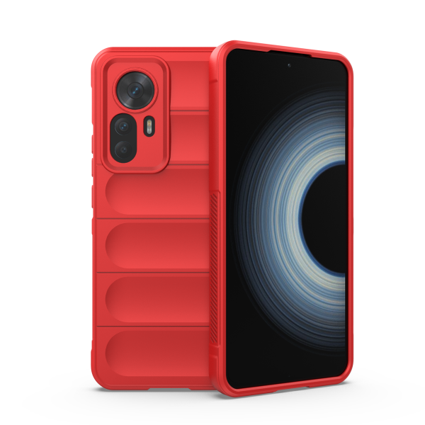 Hülle für Xiaomi 12T Handyhülle Outdoor Case Back Cover Handy Tasche Bumper Rot