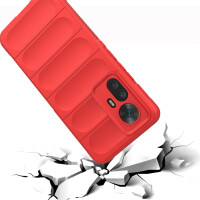 Hülle für Xiaomi 12T Handyhülle Outdoor Case Back Cover Handy Tasche Bumper Rot