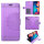 Hülle für Samsung Galaxy Handy Tasche Handyhülle Wallet Case Schutz Cover Etui Samsung Galaxy A7 2018 Lila