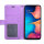 Hülle für Samsung Galaxy Handy Tasche Handyhülle Wallet Case Schutz Cover Etui Samsung Galaxy A7 2018 Lila