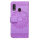 Hülle für Samsung Galaxy Handy Tasche Handyhülle Wallet Case Schutz Cover Etui Samsung Galaxy A7 2018 Lila