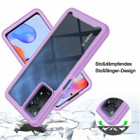 Hülle für Xiaomi Redmi Note 11 Pro 5G / 12 Pro 4G Handyhülle Cover 2-teilig Case Lila