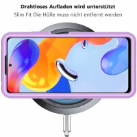 Hülle für Xiaomi Redmi Note 11 Pro 5G / 12 Pro 4G Handyhülle Cover 2-teilig Case Lila