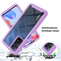 Hülle für Xiaomi Redmi Note 11 Pro 5G / 12 Pro 4G Handyhülle Cover 2-teilig Case Lila