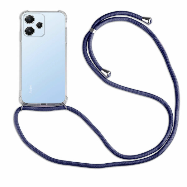Handykette für Xiaomi Redmi 13 / Poco M6 Handyhülle mit Band Hülle mit Kordel Blau