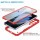 Handyhülle für Samsung Galaxy S21 Ultra – 360° Panzer Case mit Displayschutz Rot