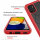 Hülle für Samsung Galaxy A03 - Handyhülle Schutzhülle Silikon Case Cover Bumper Rot