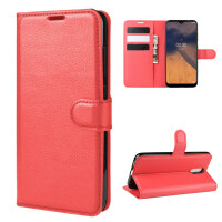 Nokia 2.3 Hülle Handy Tasche Case Schutzhülle Schale Etui Wallet TPU Buchhülle  PU-Leder Rot