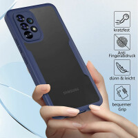 360° Grad Hülle für Samsung Galaxy A53 5G vollschutz Integriertem Displayschutz Blau