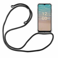 Handykette für Nokia G22 Handyhülle mit Band Umhängehülle mit Band Hülle Cover  Schwarz