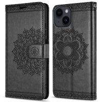 Handyhülle für Apple iPhone 14 – Mandala Case Schwarz