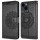 betterfon Mandala Case für Apple iPhone 14 Hülle Handyhülle PU Leder Wallet Case Schwarz
