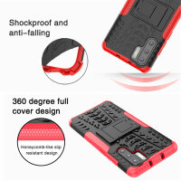 Outdoor Case Panzer Hülle Cover Huawei Handytasche Schutzhülle Handyhülle Handy Rot P30 Pro