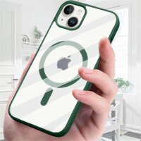Handyhülle für Apple iPhone 14 Plus – Magnet Case Waldgrün