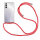 Handykette für Samsung Galaxy A14 Handyhülle mit Band Case Hülle mit Kordel Hand Rot