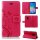 Huawei Handy Tasche Handyhülle Schutz Hülle Blumen Flip Cover Buch Case Etui Huawei Mate 20 Pink