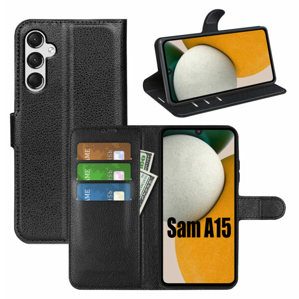Hülle für Samsung Galaxy A15 Handy Tasche Handyhülle Flip Cover Wallet Case