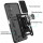 Outdoor Panzer Hülle für Samsung Galaxy S23 FE mit Kameraschutz Ringhalter Case Schwarz