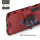 Hülle Xiaomi Redmi 13C / Poco C65 Hülle Handyhülle Stoßfest 360° Drehbarer Ring Rot