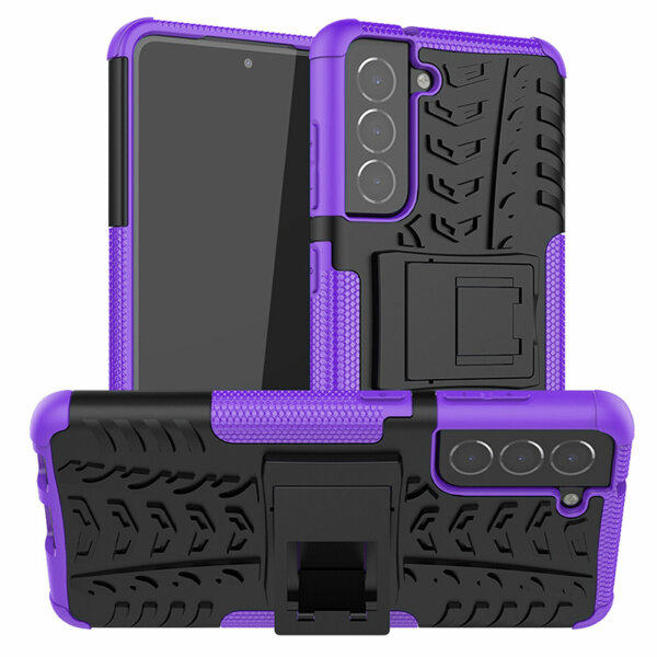 Schutz Hülle für Samsung Galaxy S21 FE 5G, SM-G990B Handy Tasche Bumper Case TPU Lila