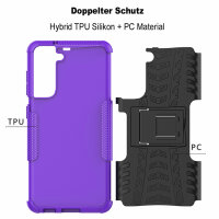 Schutz Hülle für Samsung Galaxy S21 FE 5G, SM-G990B Handy Tasche Bumper Case TPU Lila
