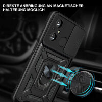 Outdoor Panzer Hülle Xiaomi Redmi 12C Handyhülle mit Kameraschutz Ringhalter Schwarz