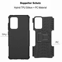 Handy Tasche für SAMSUNG Galaxy Hülle Handyhülle Schutzhülle Outdoor Case Schale Galaxy A52 5G Schwarz